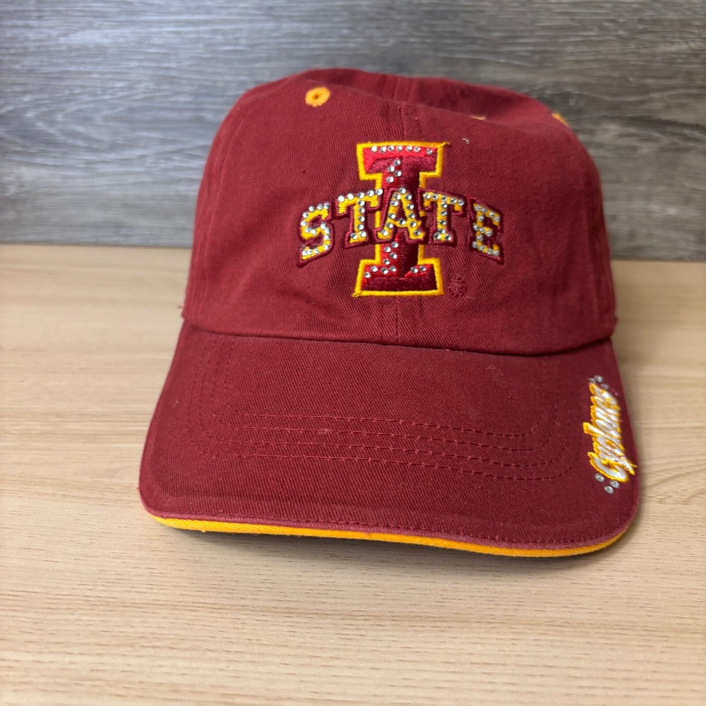 Iowa Cyclones Hat Cap Strap Back Red Womens Adjustable